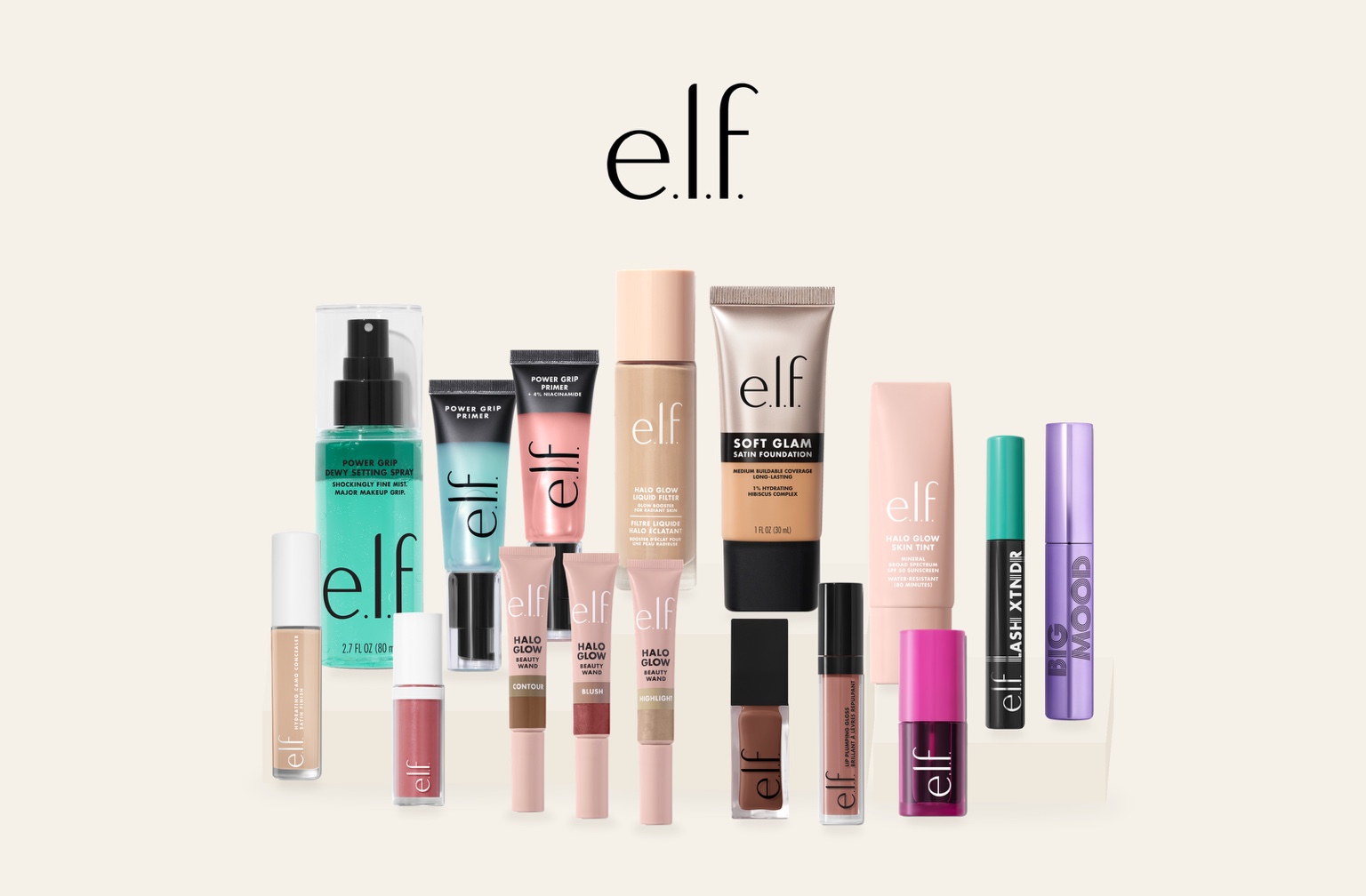 e.l.f. complexion, lip and eye makeup selection