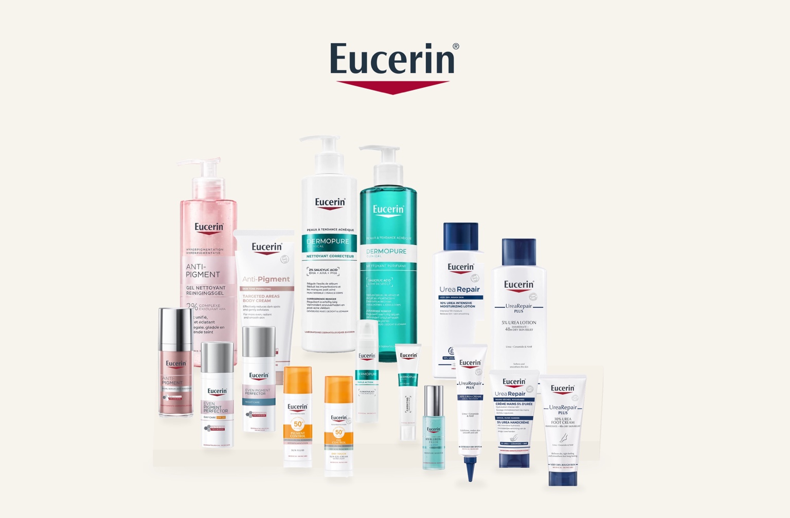 Eucerin product assortment