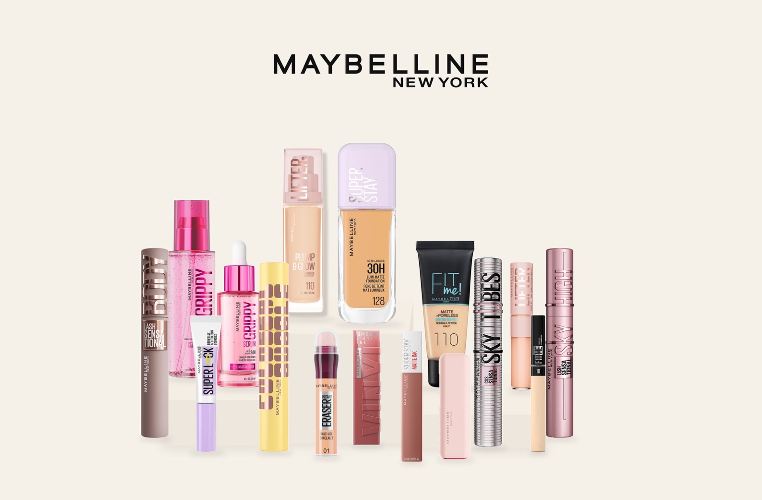 Maybelline product assortment